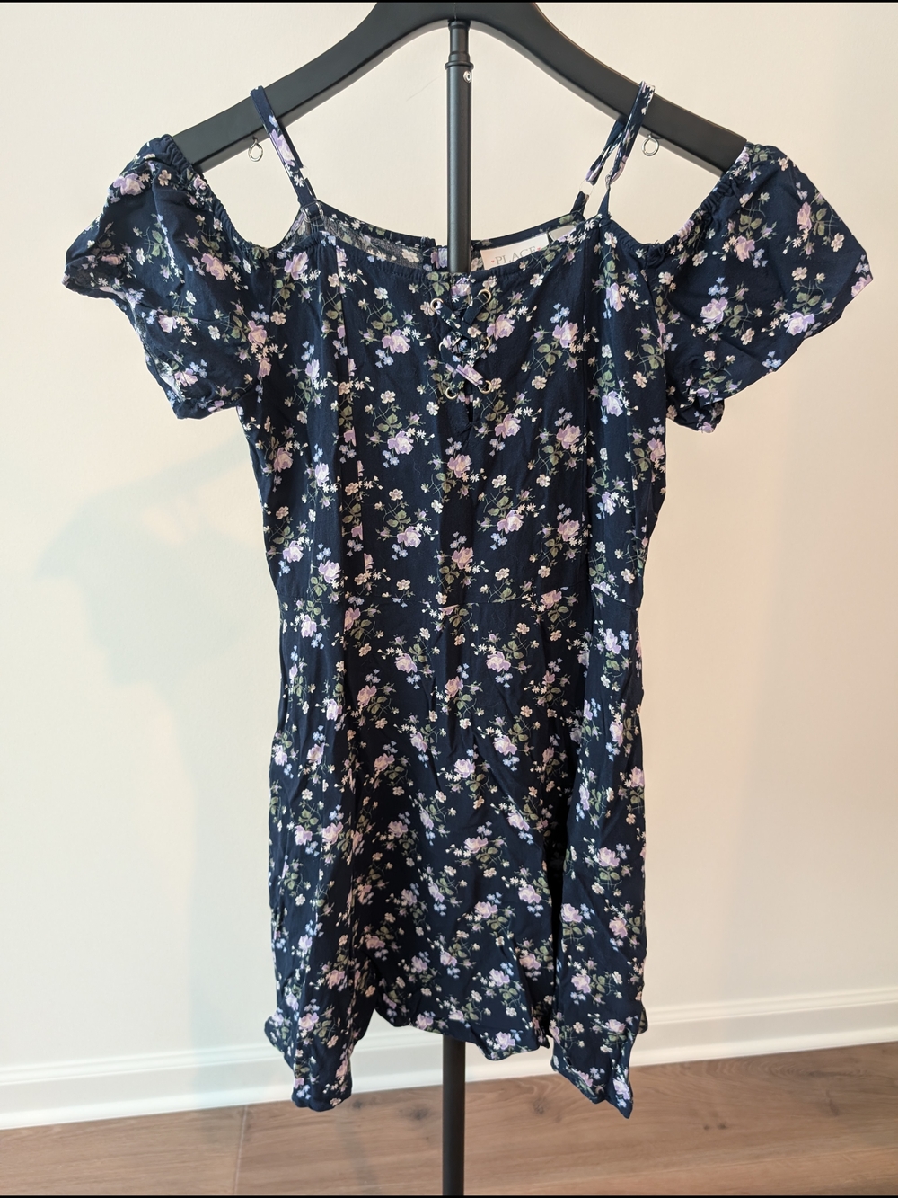 Children's Place Navy Floral Sundress Girls 16